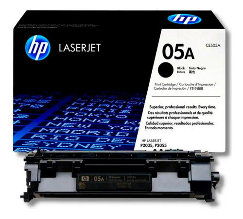 Toner Hp 05a Negro Laserjet P2035/p2055 2,300pg Ce505a