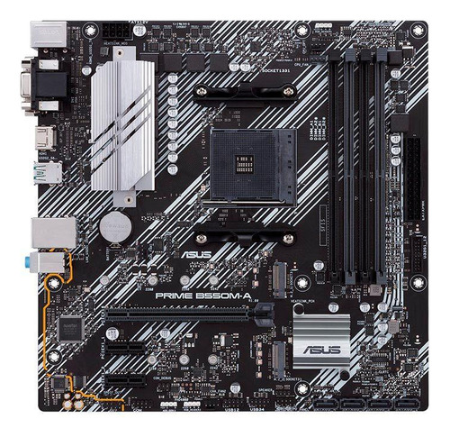 Placa Mãe Asus Prime B550m-a Ryzen Am4 90mb14i0-c1bay0 Ddr4 Preto