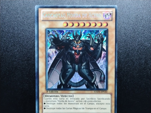 Caucagtag Horda De Acero Ha05-sp050 1ra Edición Carta Yugioh (Usado)