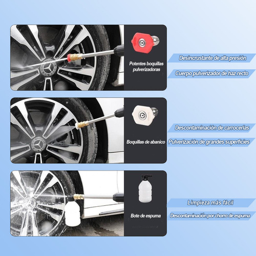 Hidrolavadora Electrica Pistola Para Lavado Autos Portatil