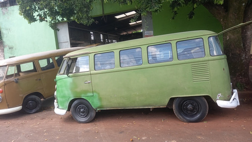 Vw Kombi 1972 Verde Docks Ok Restauração