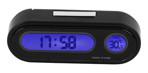 Auto Digital Led Electrónico De Tiempo Mini Reloj Termómet