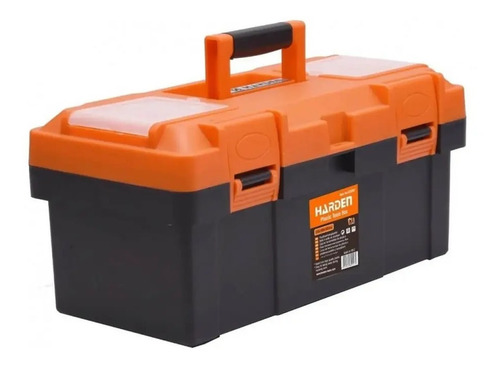 Caja De Herramientas Plástica 18 PuLG 44x23x20 Harden 520303 Color Negro/Naranja