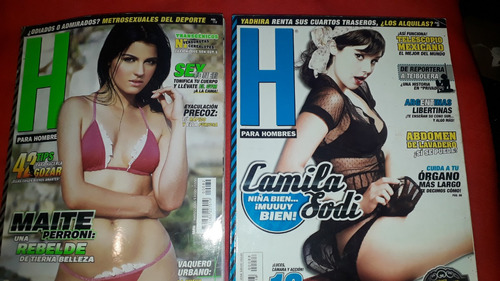 Lote 5 Revista H Maite Perroni Y Camila Sodi  De Colección
