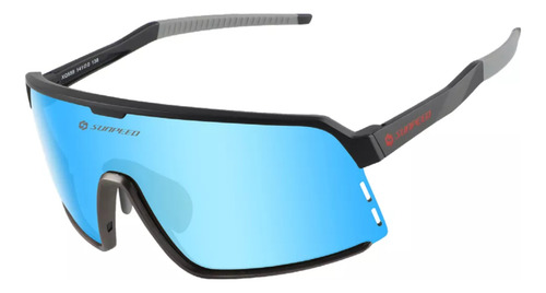 Lentes Gafas Anteojos De Ciclismo Sunpeed Shield Azul Negro