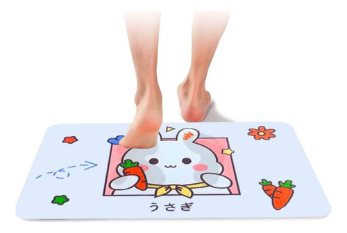 Alfombra De Baño Absorbente Rectangular Para Salida De Ducha