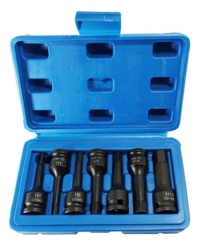 Juego De Taladros De Impacto Shaoke Allen Hex Spline Chrome