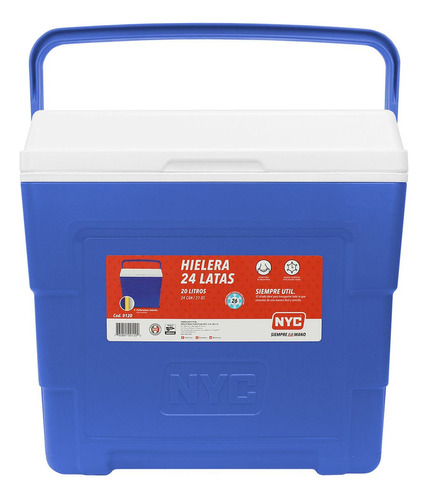 Hielera Marca Nyc De 21 Qts Cooler 24 Latas 20l