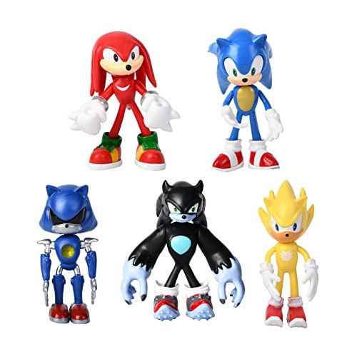 Jawcut Sonic Action Figures Toys With Movable Joint 4.9 Inch