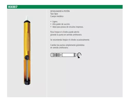 DESOLDADOR DE ESTAÑO A PISTÓN 