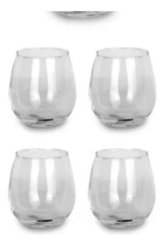 Jogo De 6 Unidades Copo Vidro Redondo 450ml Cristal Gl7503 Cor Transparente