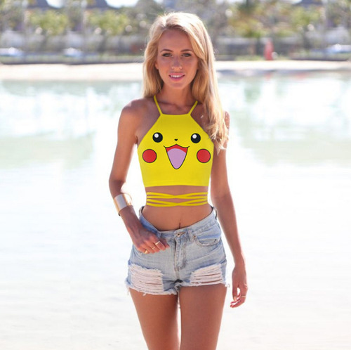 Top Anime Pikachu Jigglypuff Squirtle Charmander Con Tiras