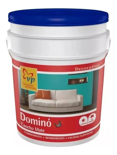 Pintura Dominó Plástico Doble Blanco Cuñete (4gal)