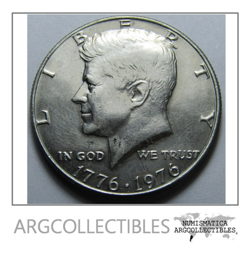Usa Moneda 1/2 Dolar Kennedy Niquel 1976 Km-205 Au