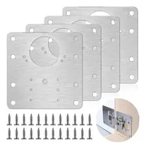 Comprar 4 Piezas Placas Reparadoras De Bisagras En Acero Inoxidable