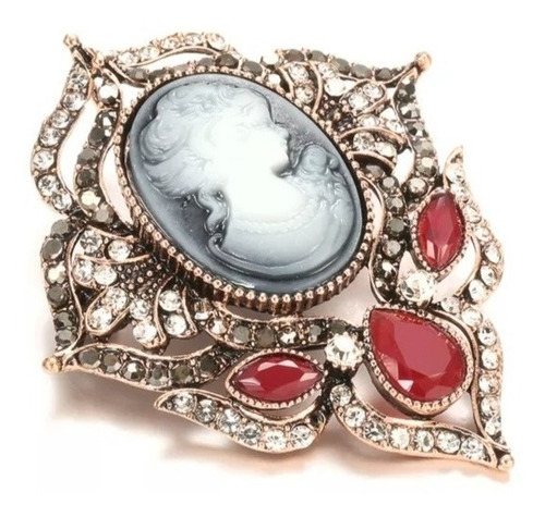 Broche Camafeo Vintage Estilo Victoriano Para Mujer 