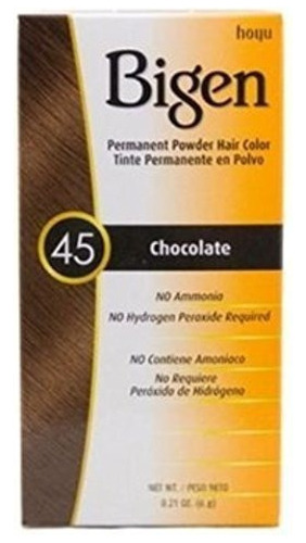 Bigen Permanente En Polvo Color De Pelo 45 Chocolate 1 Ea Pa