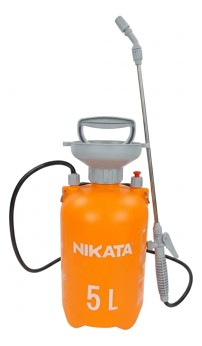 Fumigadora Manual Nikata 5 Lts 38 Psi Para Jardín Y Huerto Naranja