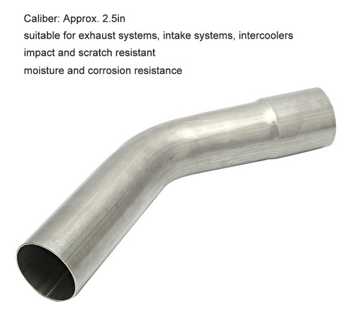 Tubo De Escape De Acero Inoxidable Para VehĂculo, Curva De 2