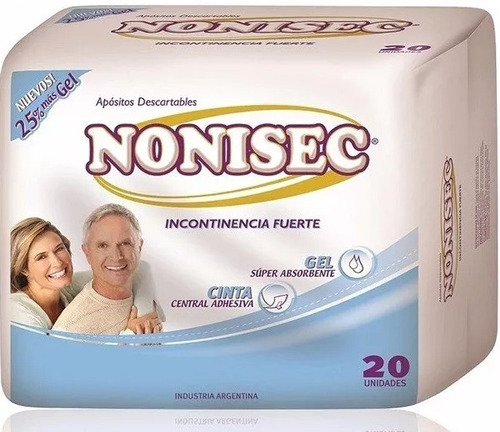 Nonisec Apósito Incontinencia Fuerte Por 20 Unidades