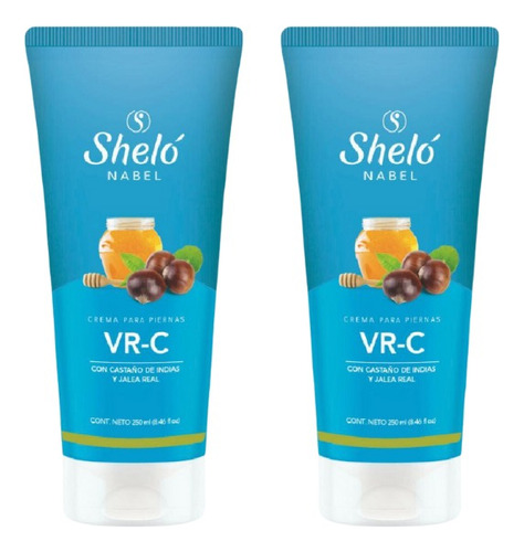 2 Pack Crema Para Piernas Vr-c (antivárices) Shelo