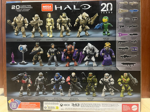 Mega Construx Halo Paquete De Personajes 20 Aniversario!! 352 (Usado)