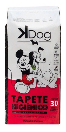 K-dog Tapete Higiênico Disney P/ Todas Raças Com 30 Unidades