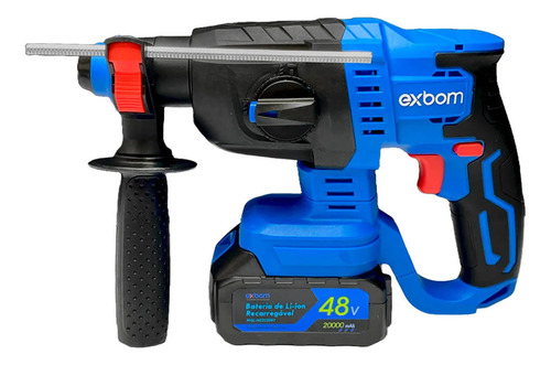Martelete Perfurador Brushless 3000mah Mql-me2020 Azul