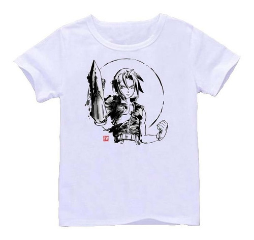 Remera Blanca Fullmetal Alchemist Brotherhood  Art#1