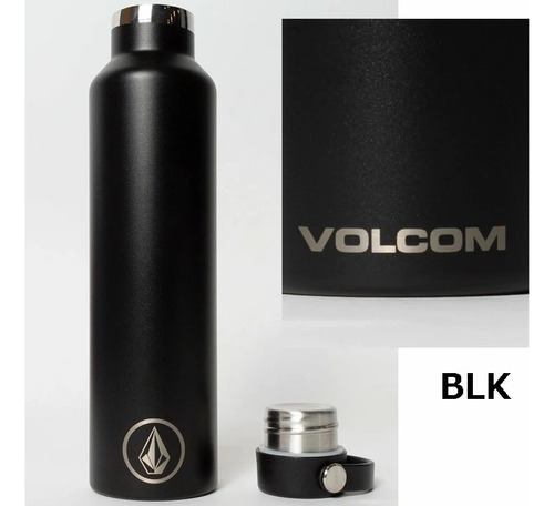 Botella Volcom Termica Acero Inoxidable 750ml Negro