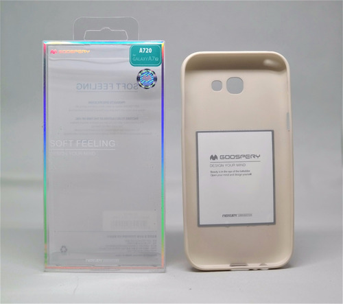 Imagen 3 de 3 de Funda Galaxy A7 2017 Mercury Goospery Soft Feeling Beige