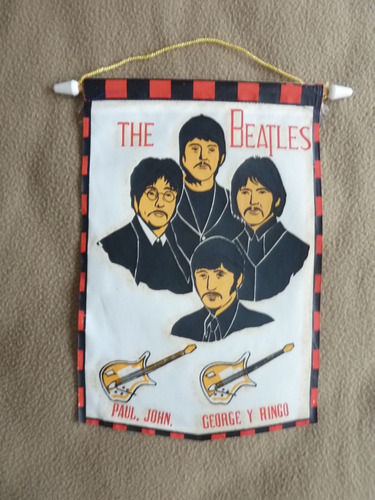 Antiguo Banderin De The Beatles 