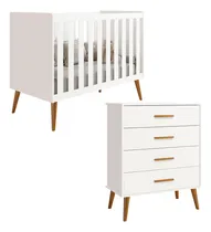 Comprar Berço Americano Mini Cama E Comoda Gaveteiro Isis 4 Gavetas 