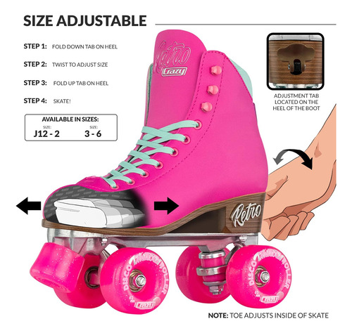 Patines Retro | Tamaños Ajustables O Fijos | Patines Clásico