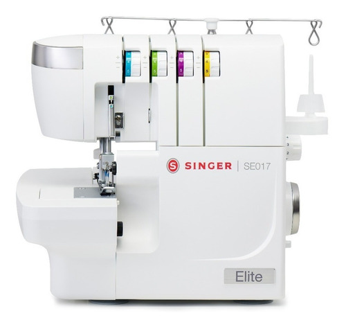 Máquina de costura overlock Singer Elite SE017 portátil branca 220V