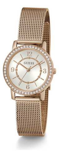 Reloj Para Mujer Guess Melody Oro Rosa Fondo Blanco