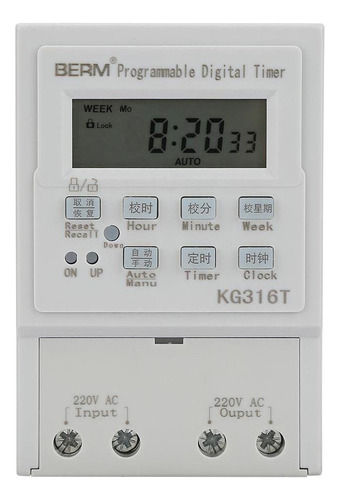 Programa De Interruptor Digital Mini Ac 220v 1w 25a