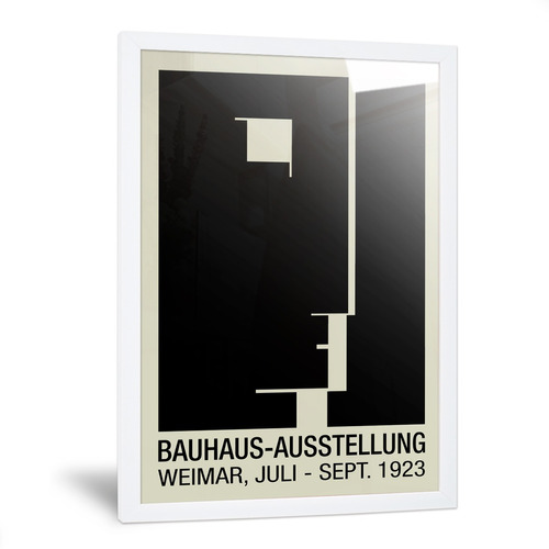 Cuadros Bauhaus Poster Ausstellung Weimar Enmarcado 35x50cm