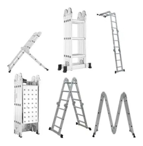 Escalera Multiusos 14 Posiciones Proimact Altura Max 3.58m