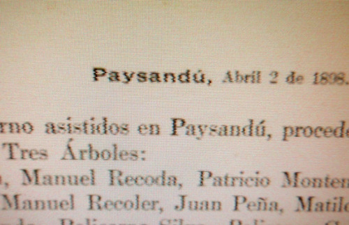 3 Arboles Lista Herido Revolucion 1897 Asistidos En Paysandu