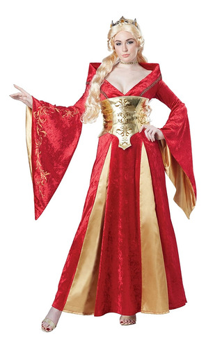 Disfraz De Reina Medieval Para Mujer Talla S