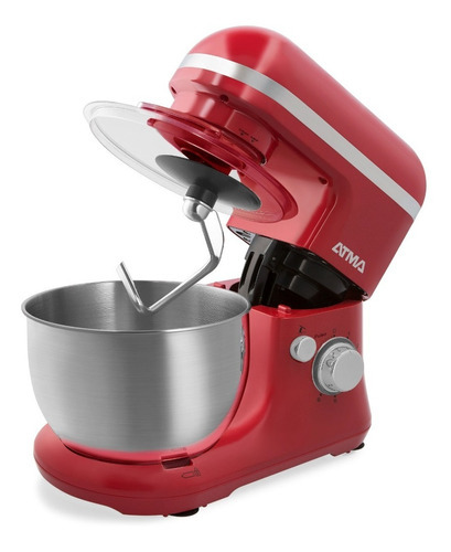 Imagen 3 de 6 de Batidora Planetaria Atma Vintage Bpat21rp Roja Color Rojo
