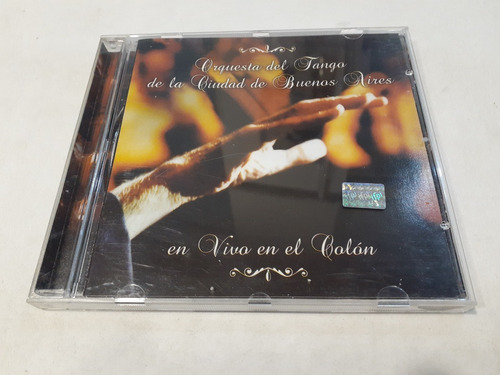 En Vivo En El Colón, Orquesta De Tango Cd 2010 Nacional 8/10 (Usado)