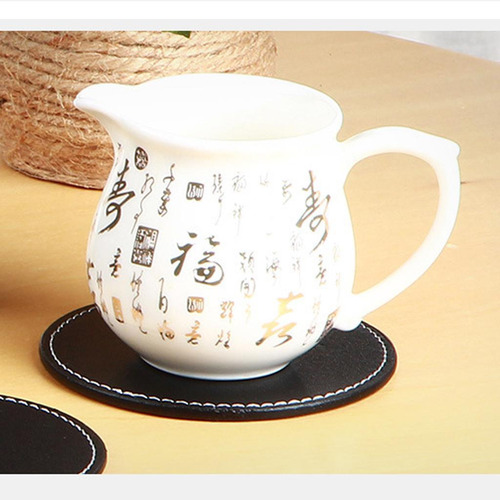 Posavasos De Material Cuero Mantel Individual Taza De Té Y