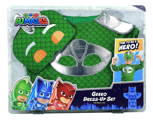 Set De Disfraz Turbo Blast Gekko De Pj Masks Con Mascara ...