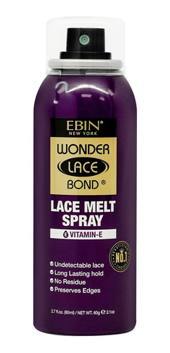 Ebin New York Wonder Lace Melt Spray - Vitamina E, 2.7 Oz