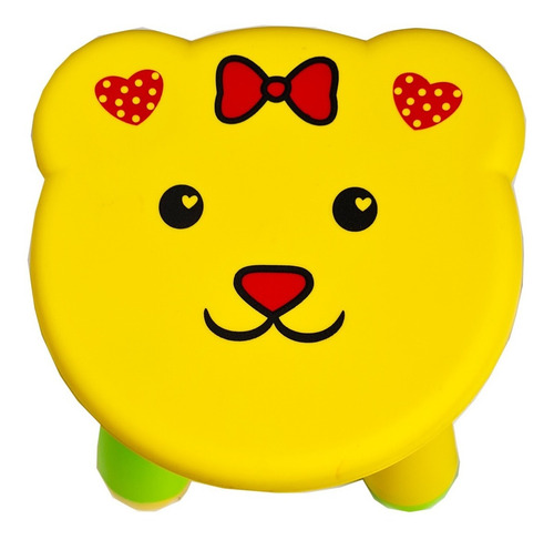 Imagem 2 de 3 de Banquinho Infantil Assento Formato De Bichinho