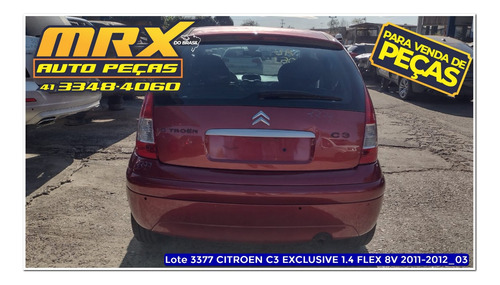 Sucata Citroen C3 Exclusive 1.4 Flex 8v 2012 Pecas