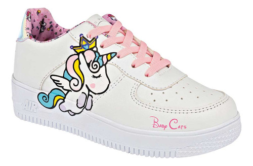 Tenis Niña Baby Cats Blanco 100-704