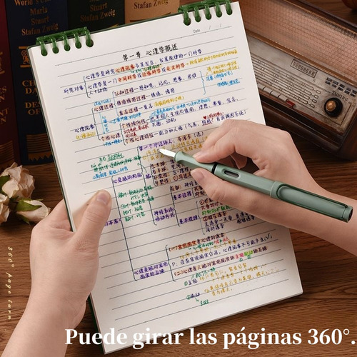4 Pcs Libreta De Notas A5 Cuadernos 240 Hojas Raya Ejecutivo